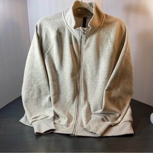 Mondetta Women's Light Gray Zip-Up Sweatshirt